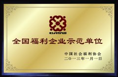 全国福利企业示范单位